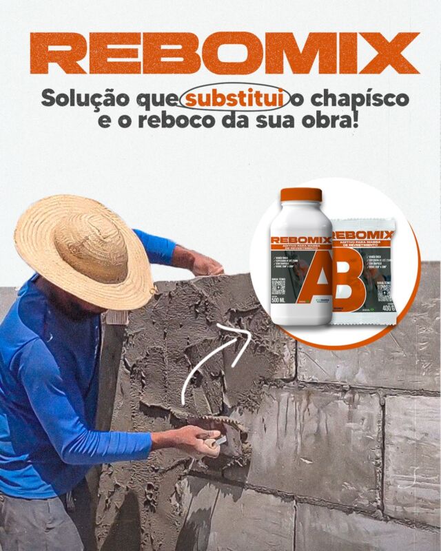 Quer uma SOLUÇÃO para economizar no acabamento com velocidade e qualidade? CONHEÇA O REBOMIX! 👇

✅Chega de gastar dinheiro, material e mão e mão de obra com o reboco convencional. Com o Aditivo Rebomix, você mistura com cimento, areia e água e tem uma solução pronta!

🚨 Com mais durabilidade, resistência e facilidade de execução.

Se interessou? ✅ Fale conosco!

📲 WhatsApp: (82) 98179-9779
💻 Acesse o site: www.isobloco.com.br
.
.
.
#obra #construção #engenharia #lote #construtora #container #containermóvel #isobloco #imóvel #imóveldeluxo #concretocelular #apartamento #construçãomodular #alvenariaestrutural #obrasustentável #portacortafogo #loteamento #casasustentavel #economianaobra #steelframe #blocodeconcreto #casapropria #isolamentotérmico #isolamentoacustico #antimofo #antiumidade #cortafogo #obraeconomica #imóvelsustentável